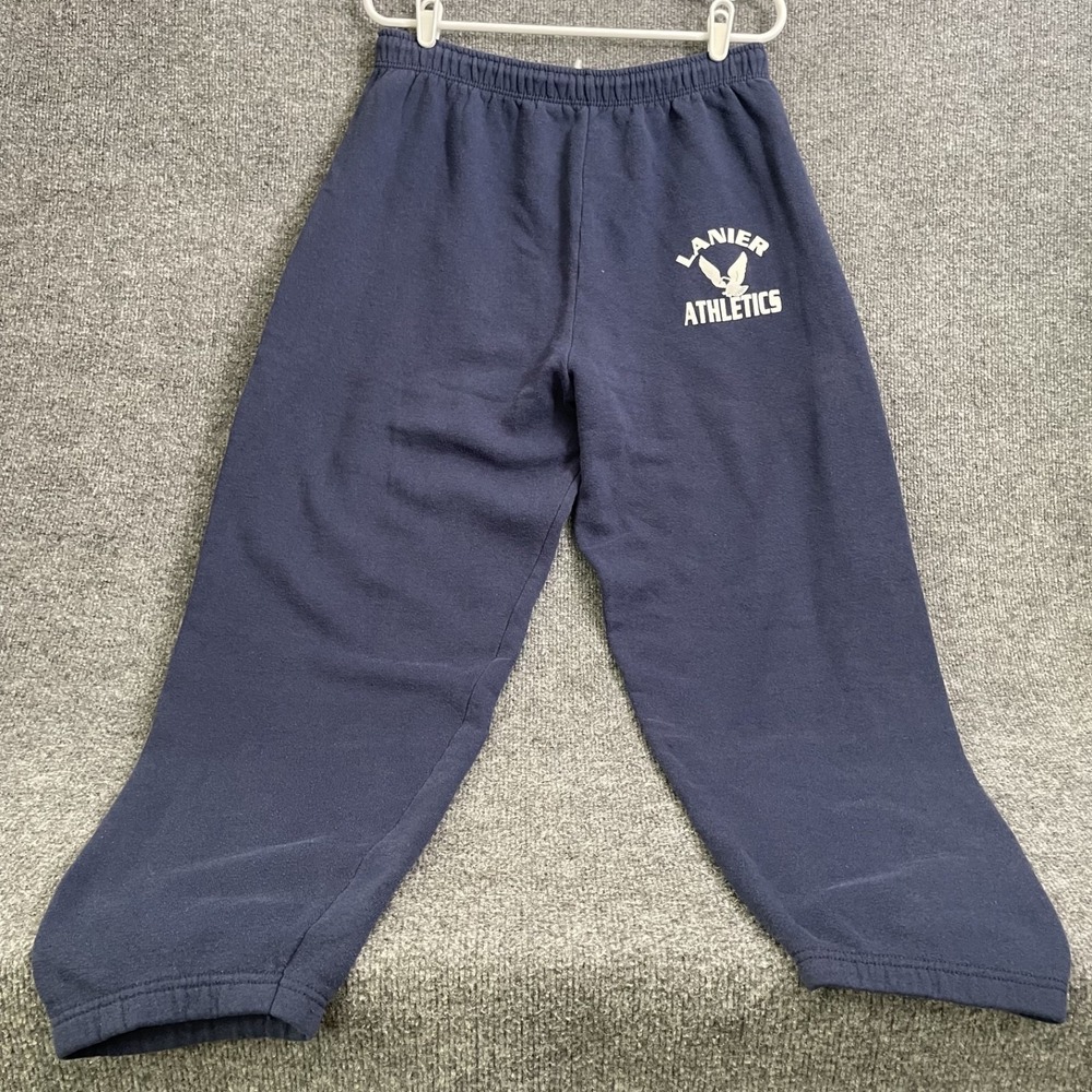 Fruit of the Loom Best Lanier Athletics Sweatpants Mens L Navy USA Vintage 90s